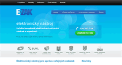 Desktop Screenshot of ezak.cz