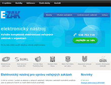 Tablet Screenshot of ezak.cz